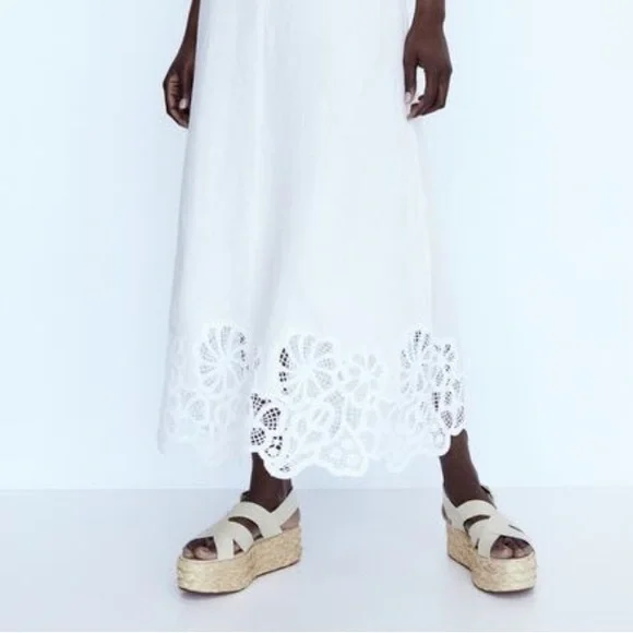 Zara woven leather chunky leather platform sandals - Picture 2 of 6